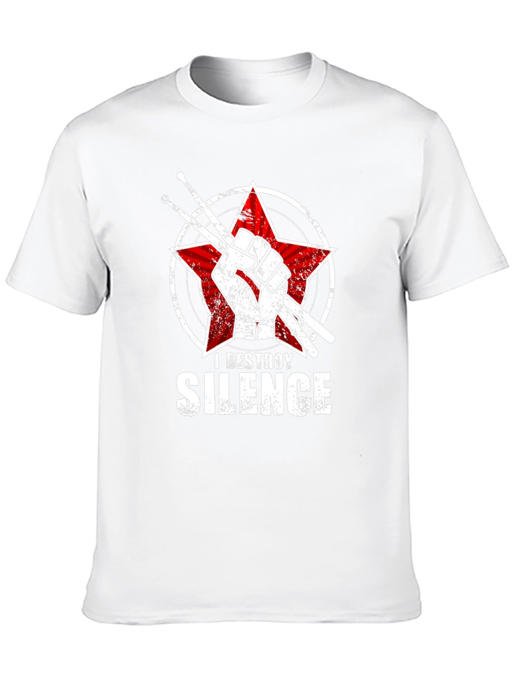 I Destroy Silence Drummer T-Shirt