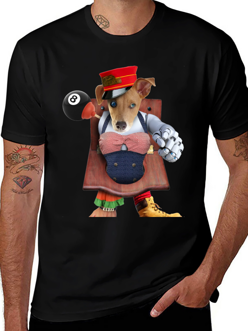 Dog Puppet Graphic T-Shirt