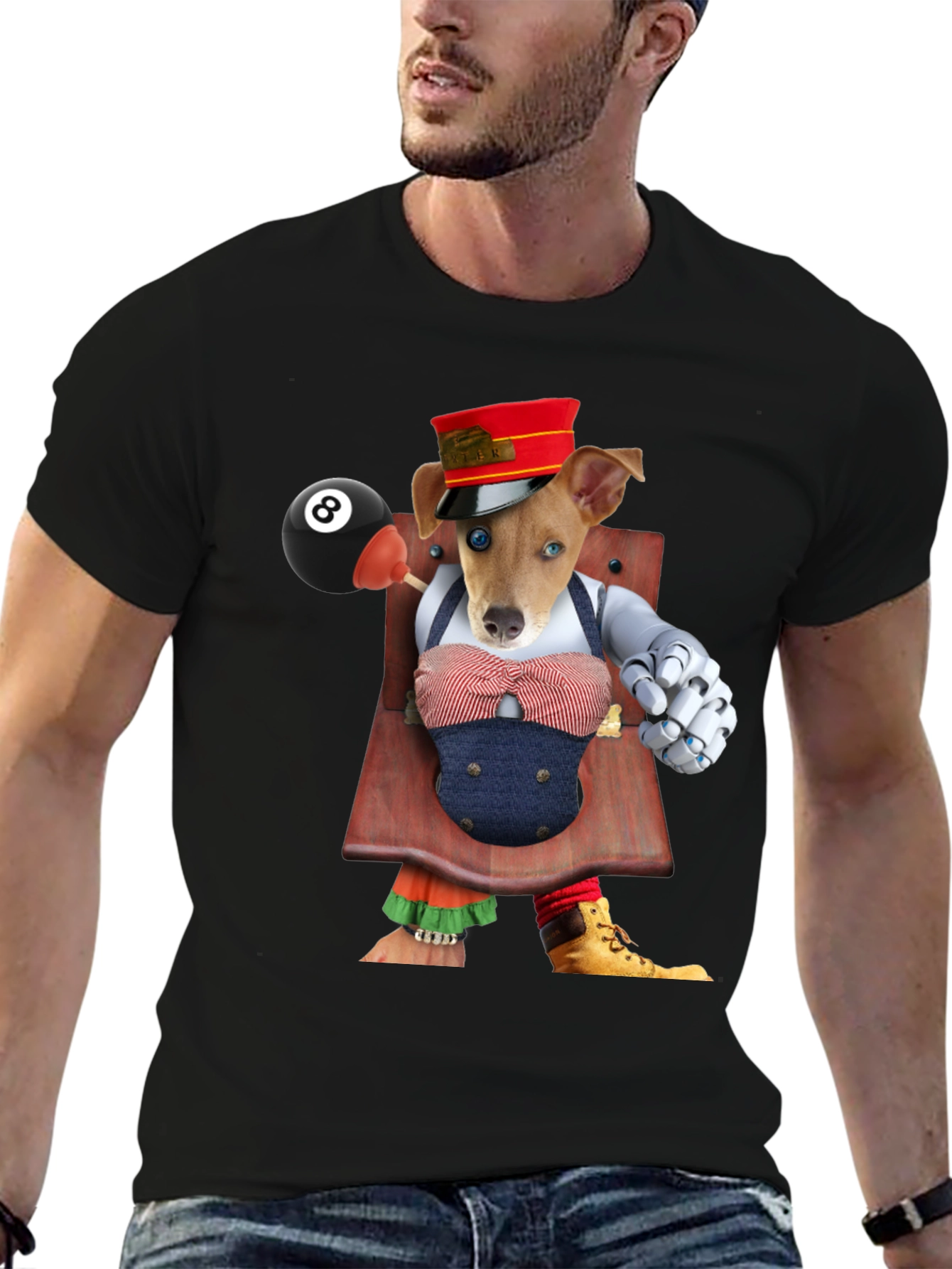Dog Puppet Graphic T-Shirt