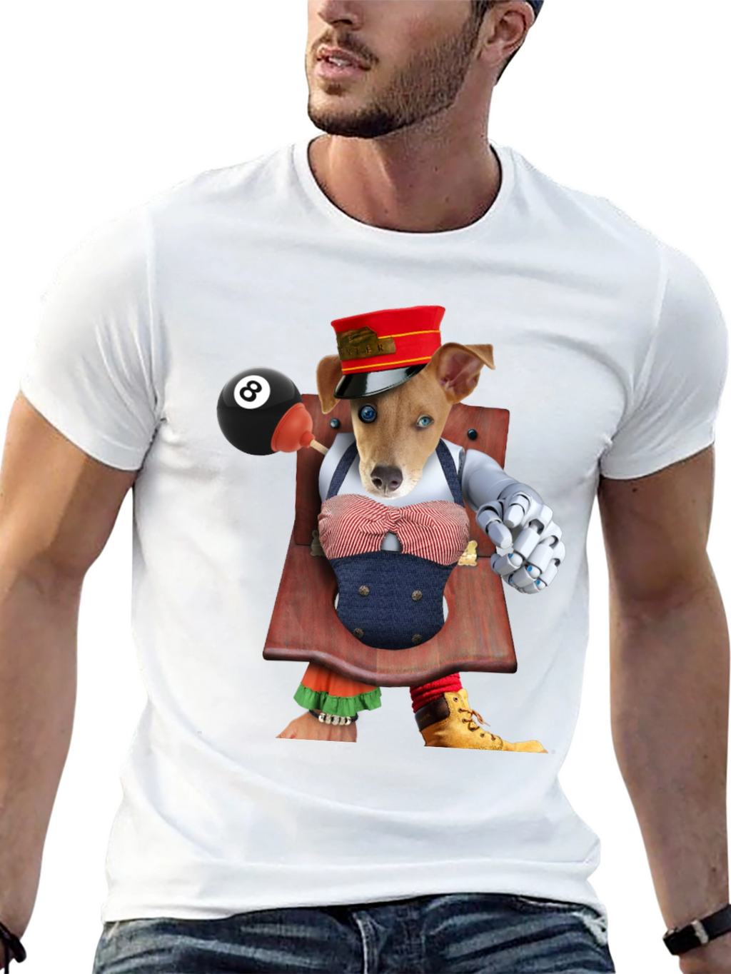 Dog Puppet Graphic T-Shirt
