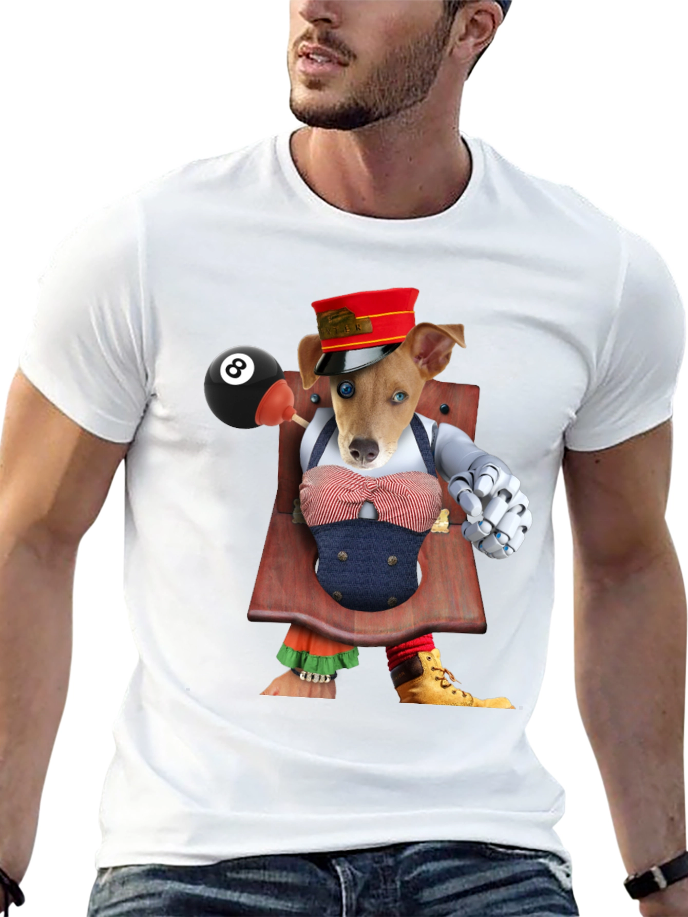 Dog Puppet Graphic T-Shirt