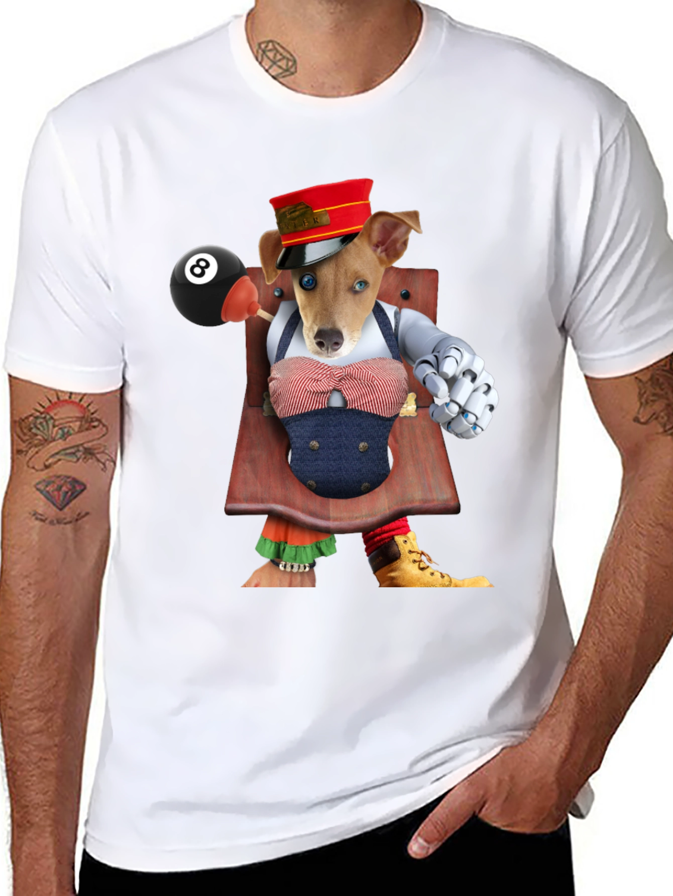 Dog Puppet Graphic T-Shirt