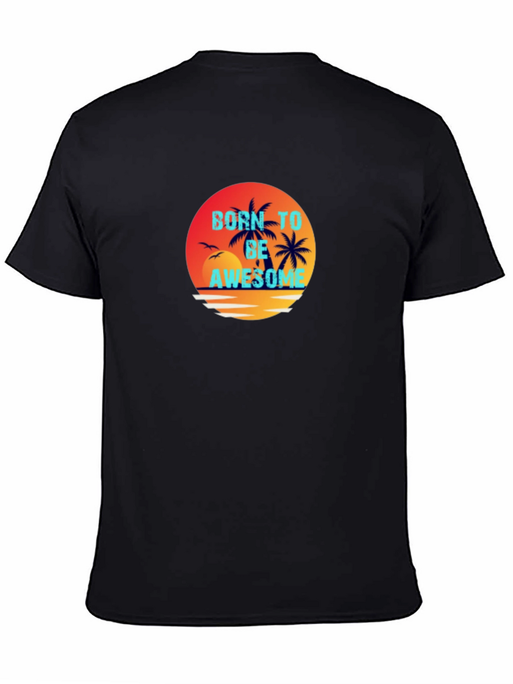 Born To Be Awesome Graphic Tee - Black