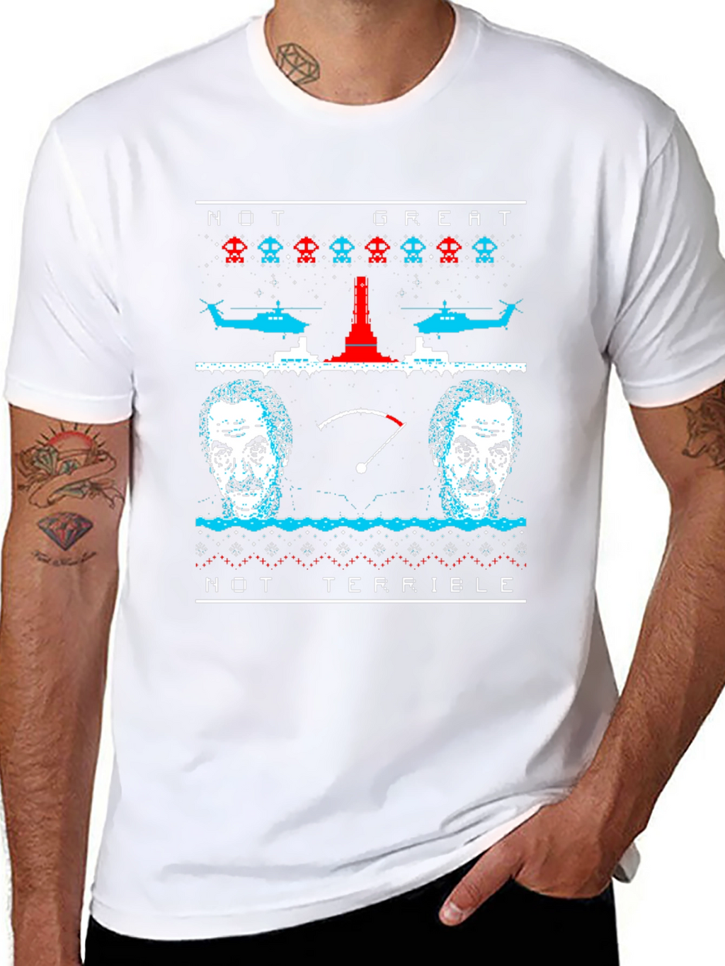 Not Great Not Terrible Ugly Christmas T-Shirt