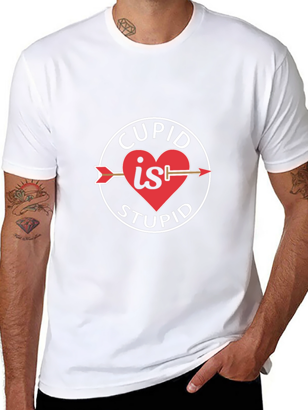 Cupid is Stupid T-Shirt - Anti Valentines Day