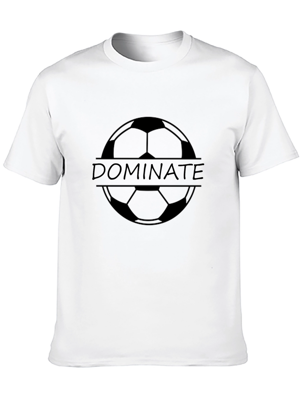 Dominate Soccer T-Shirt - Black Graphic Tee