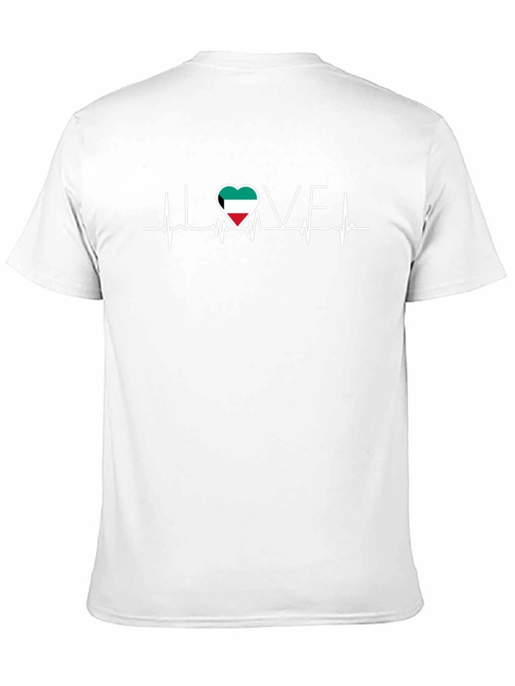 Kuwait Flag Heartbeat T-Shirt - I Love Kuwait Tee