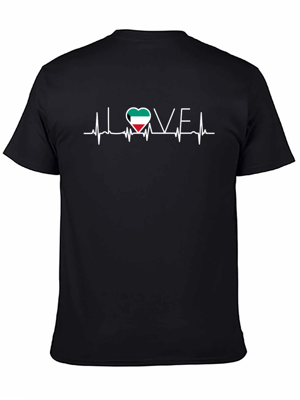 Kuwait Flag Heartbeat T-Shirt - I Love Kuwait Tee