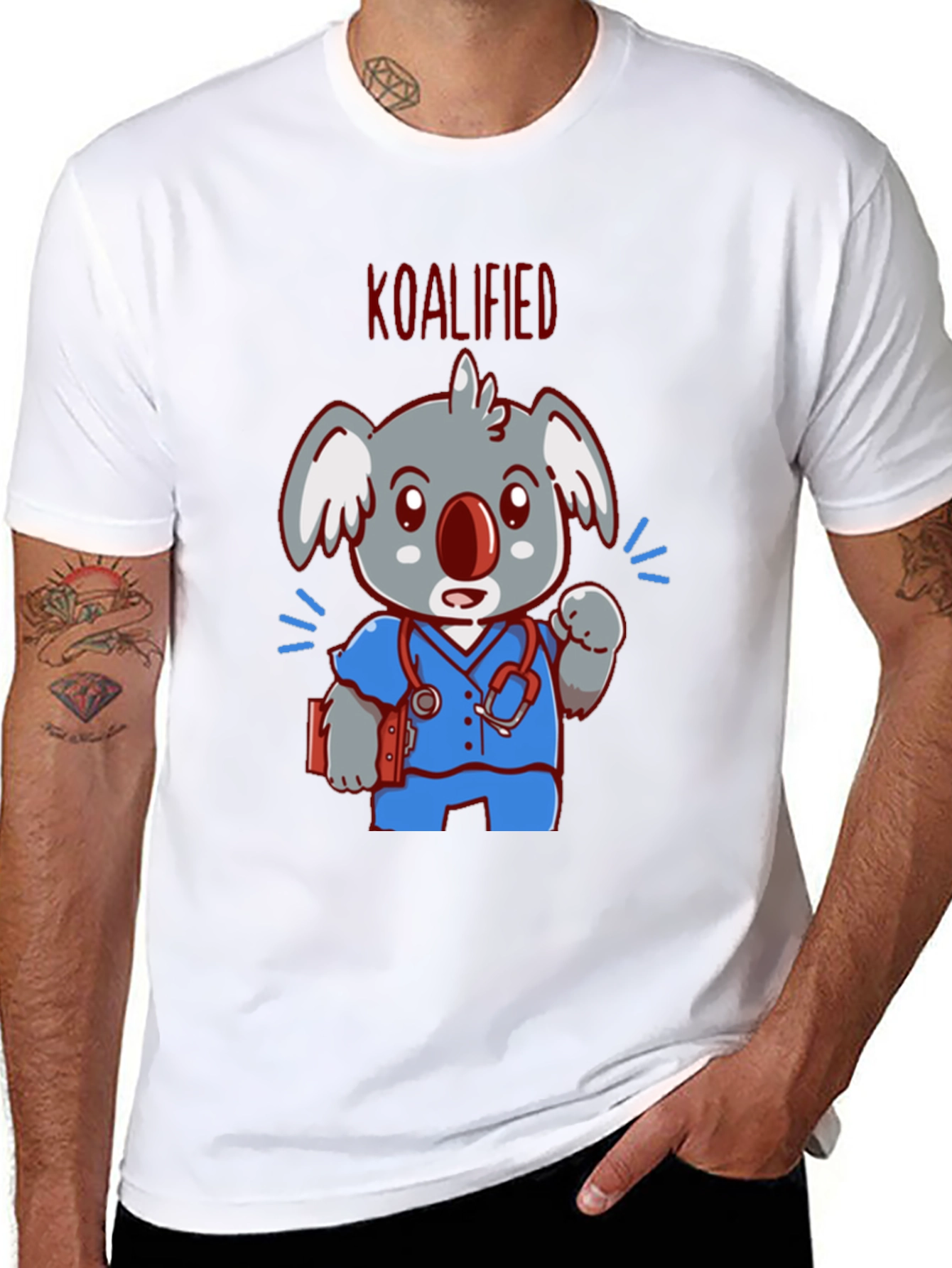 Koalified Nurse T-Shirt - Cute Animal Graphic Tee