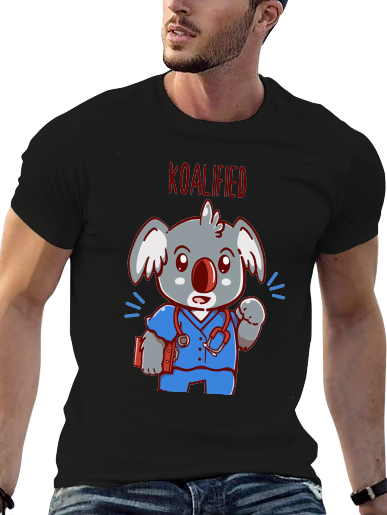 Koalified Nurse T-Shirt - Cute Animal Graphic Tee