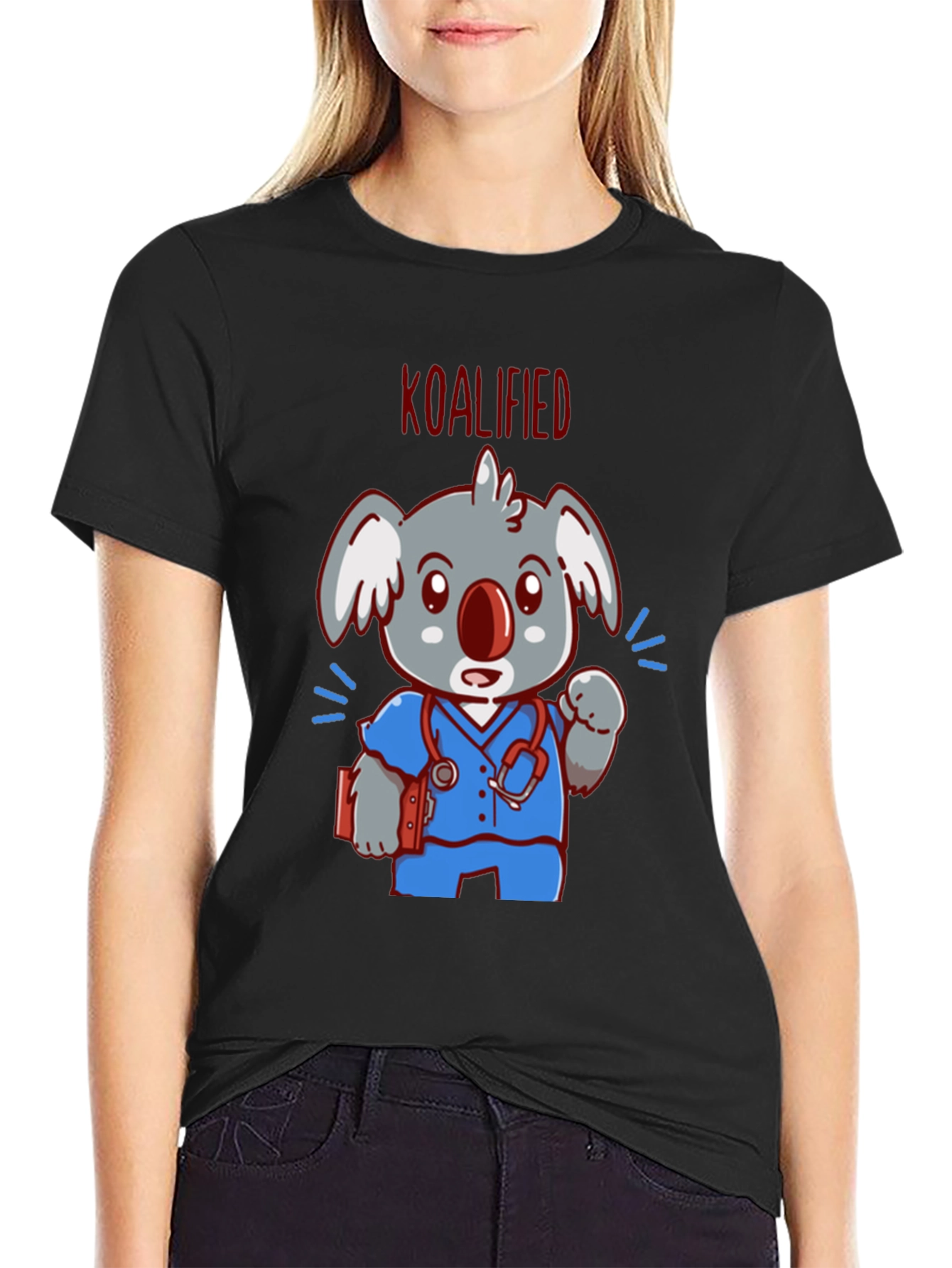 Koalified Nurse T-Shirt - Cute Animal Graphic Tee