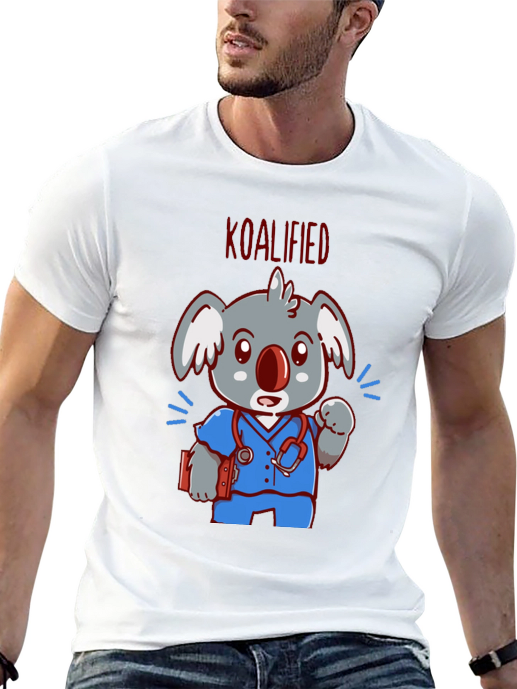 Koalified Nurse T-Shirt - Cute Animal Graphic Tee