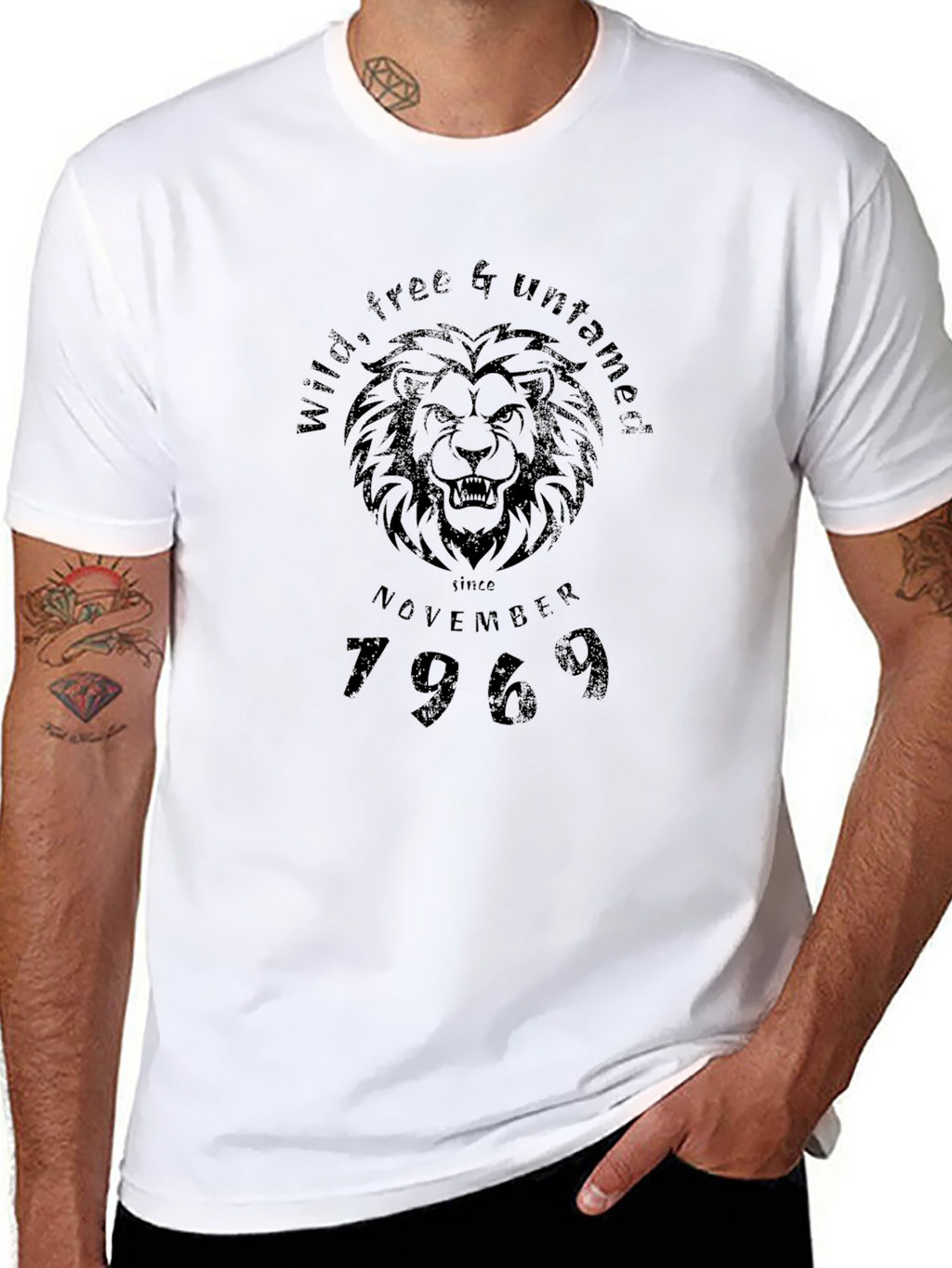 Wild & Untamed Lion Graphic T-Shirt - November 1969