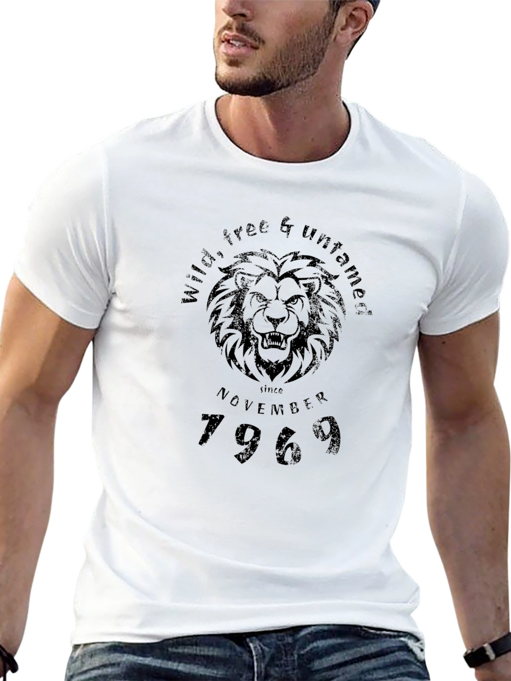 Wild & Untamed Lion Graphic T-Shirt - November 1969