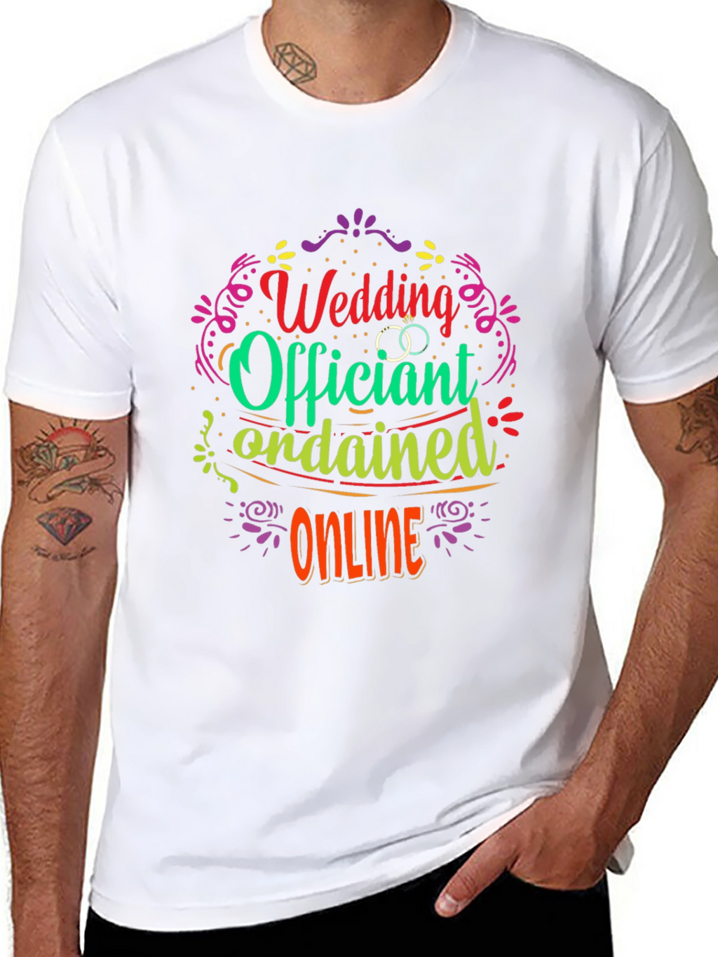 Wedding Officiant Ordained Online T-Shirt