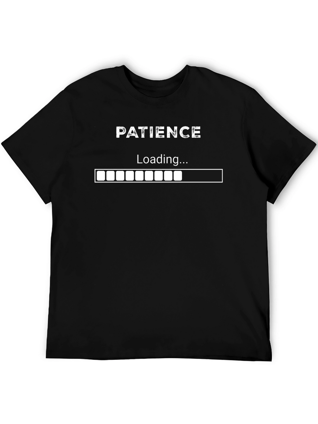 Patience Loading Funny Graphic Tee - Black