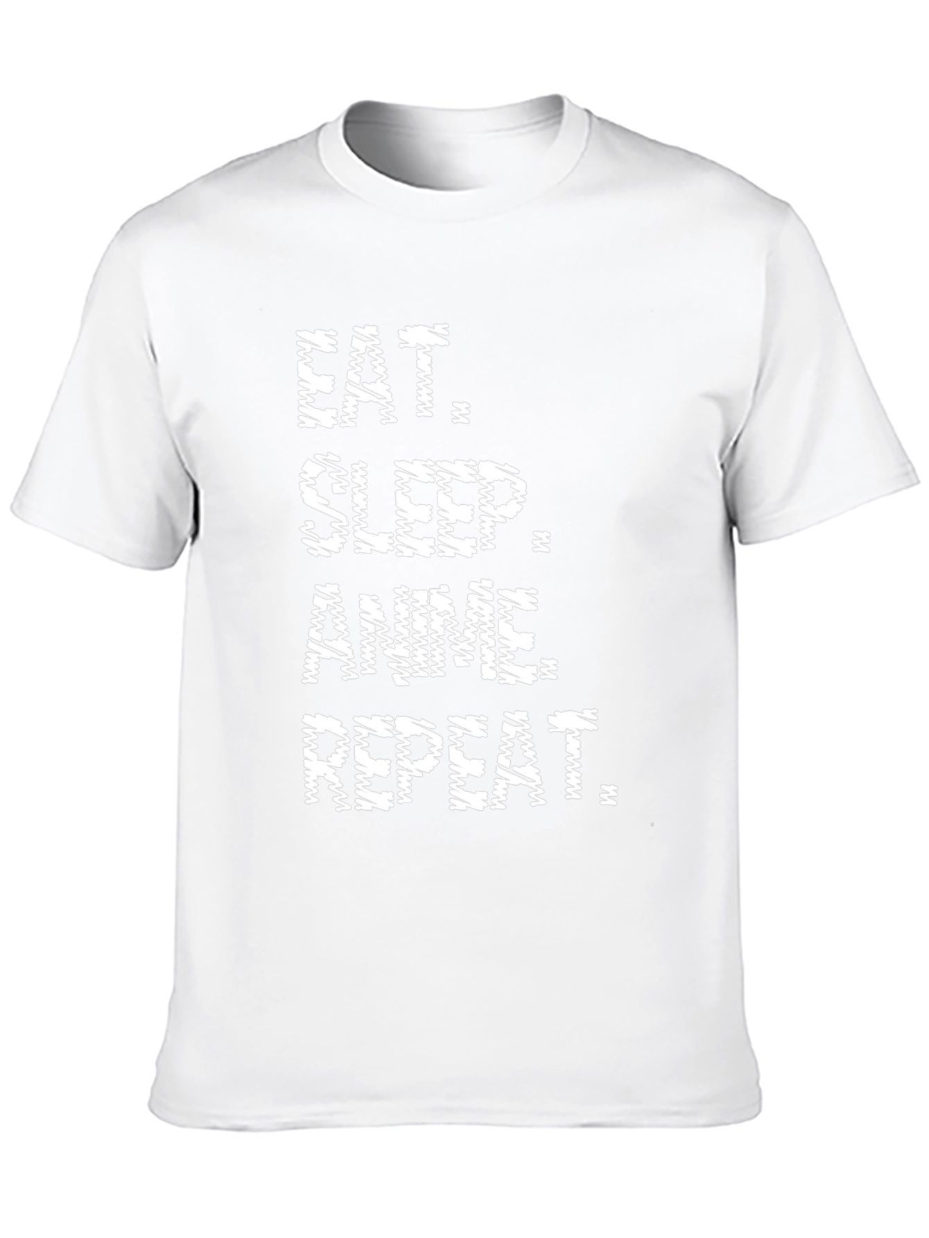 Eat Sleep Anime Repeat Black T-Shirt