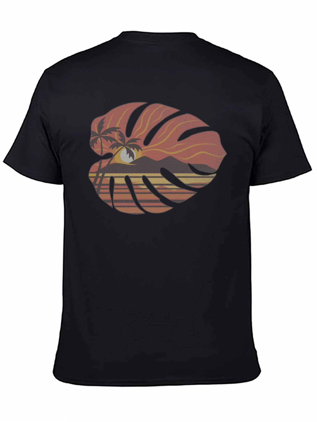 Tropical Monstera Leaf Graphic Tee