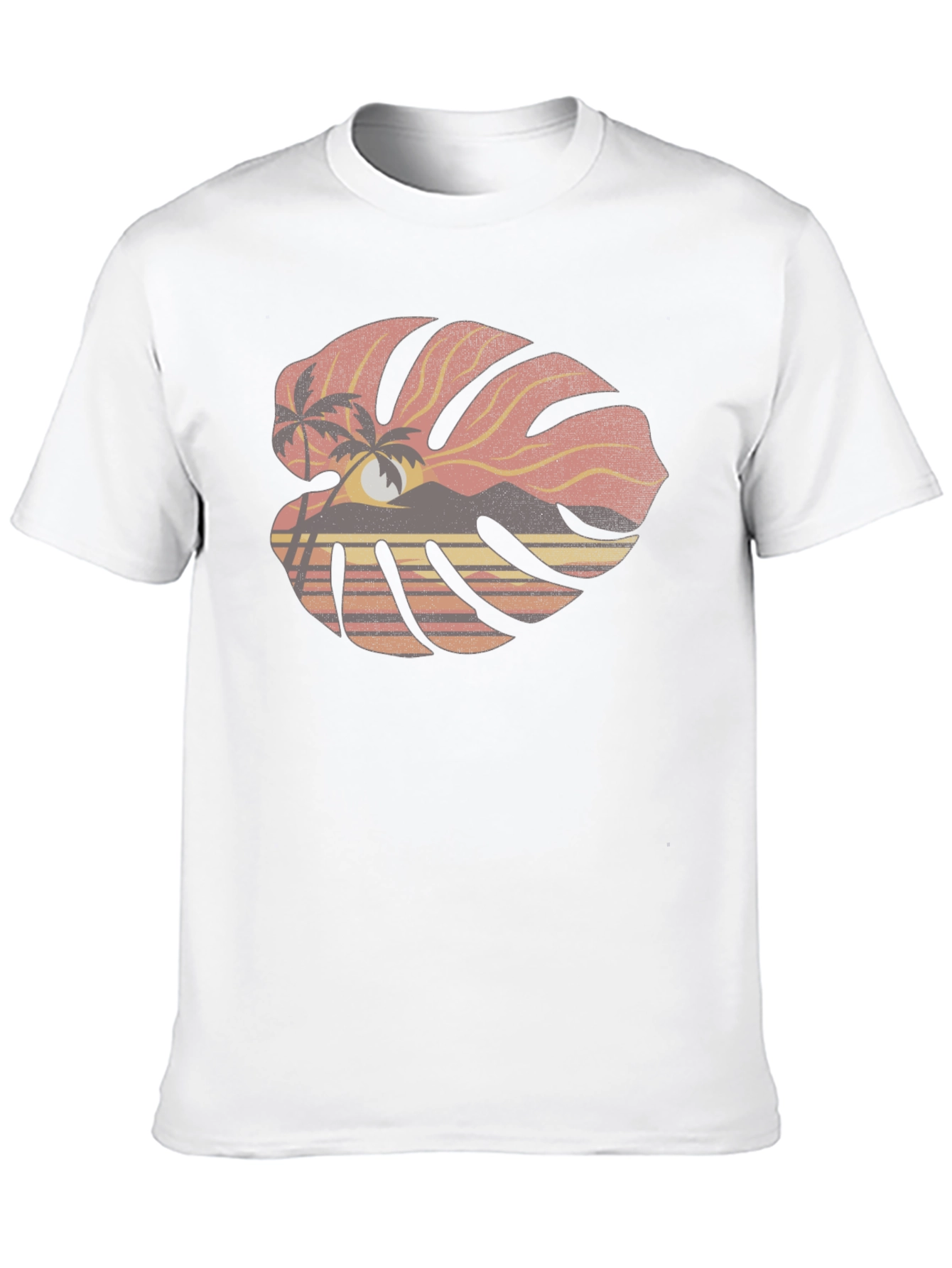 Tropical Monstera Leaf Graphic Tee