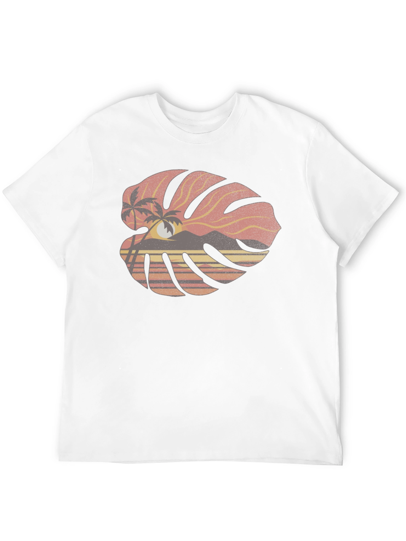 Tropical Monstera Leaf Graphic Tee