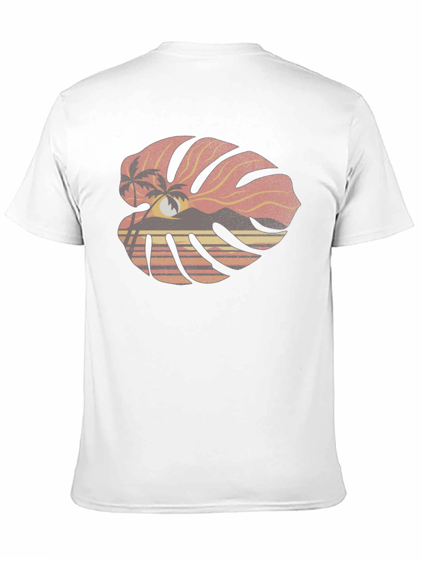 Tropical Monstera Leaf Graphic Tee
