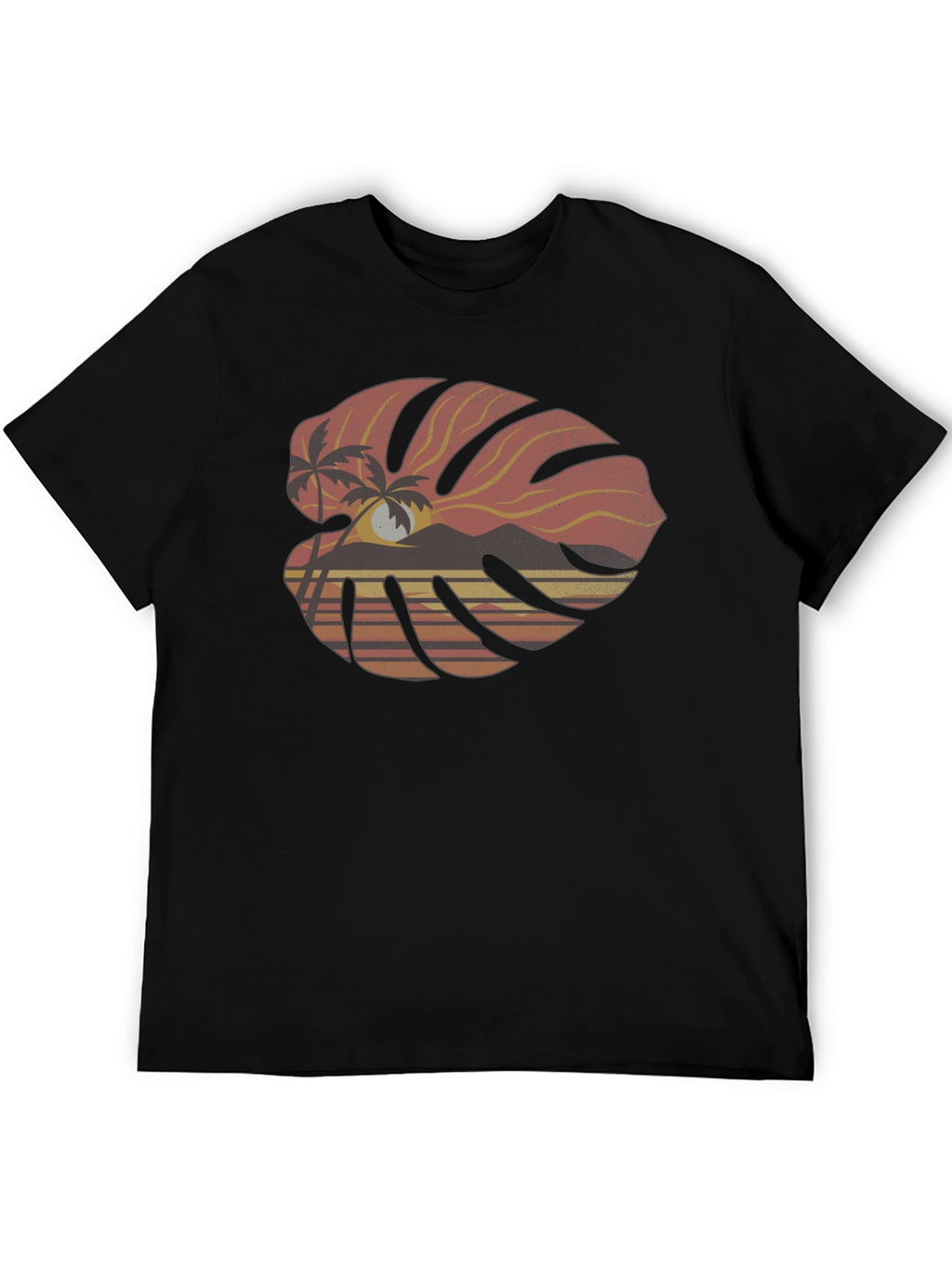 Tropical Monstera Leaf Graphic Tee