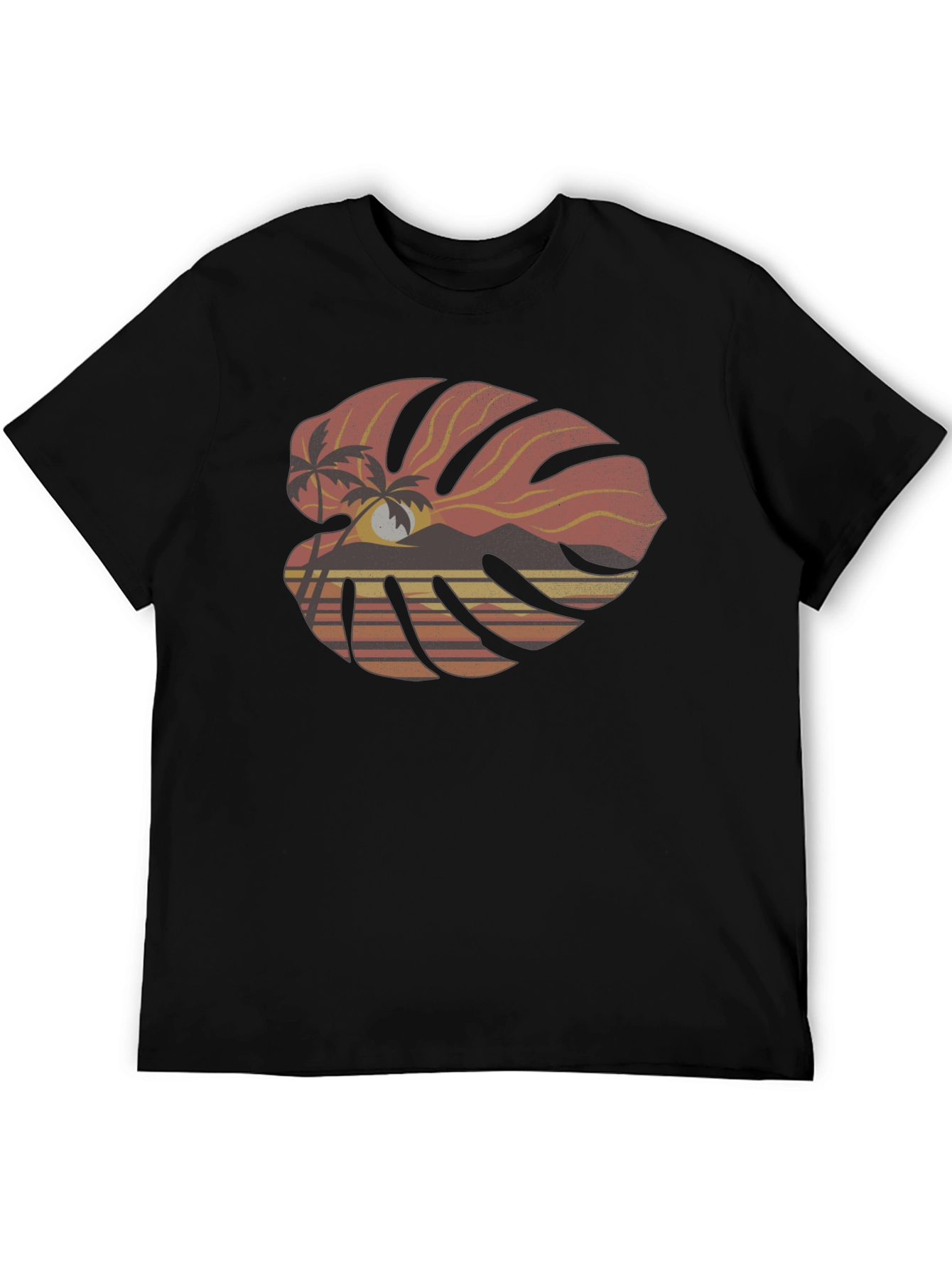 Tropical Monstera Leaf Graphic Tee