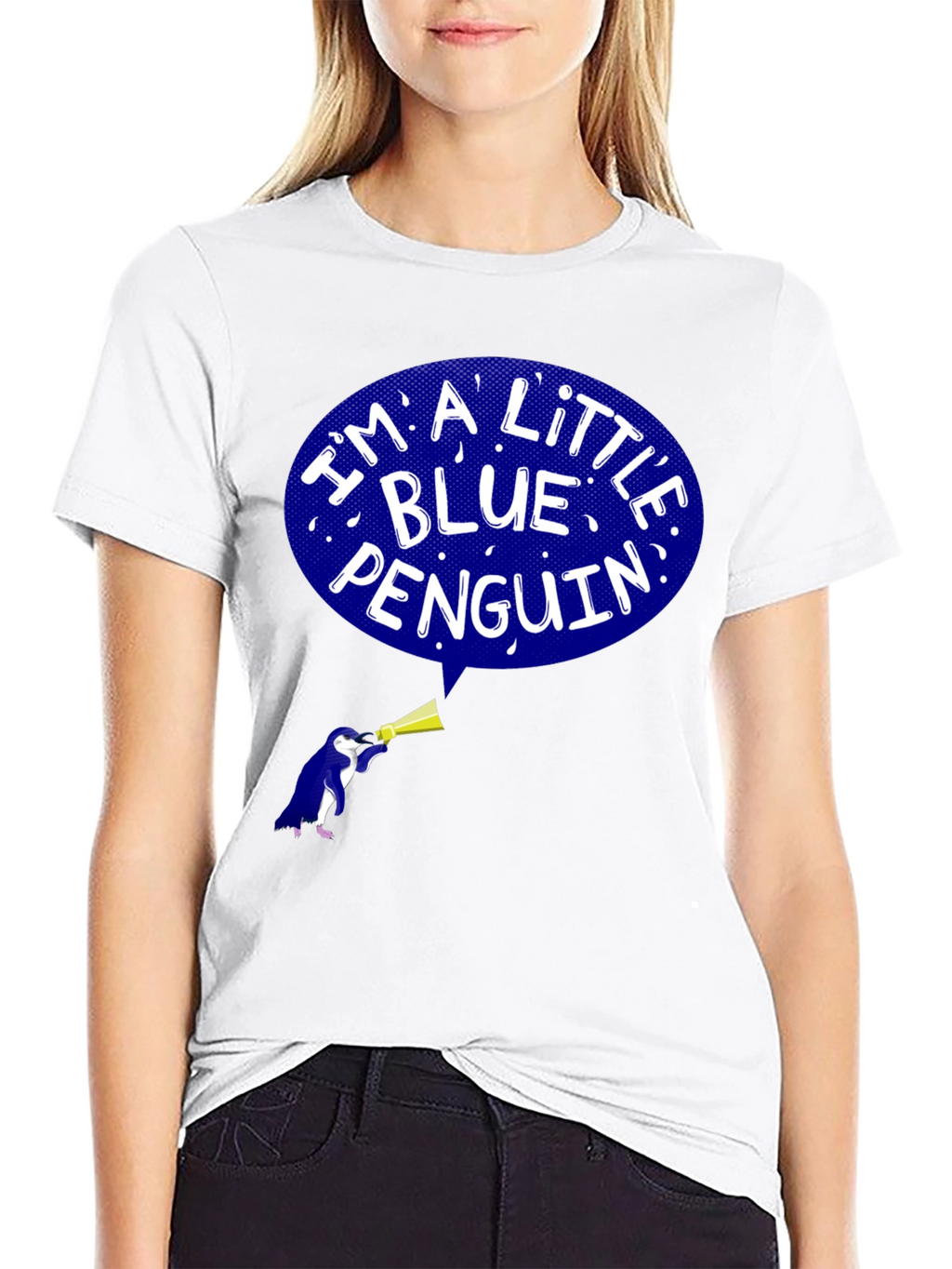 Blue Penguin Graphic T-Shirt