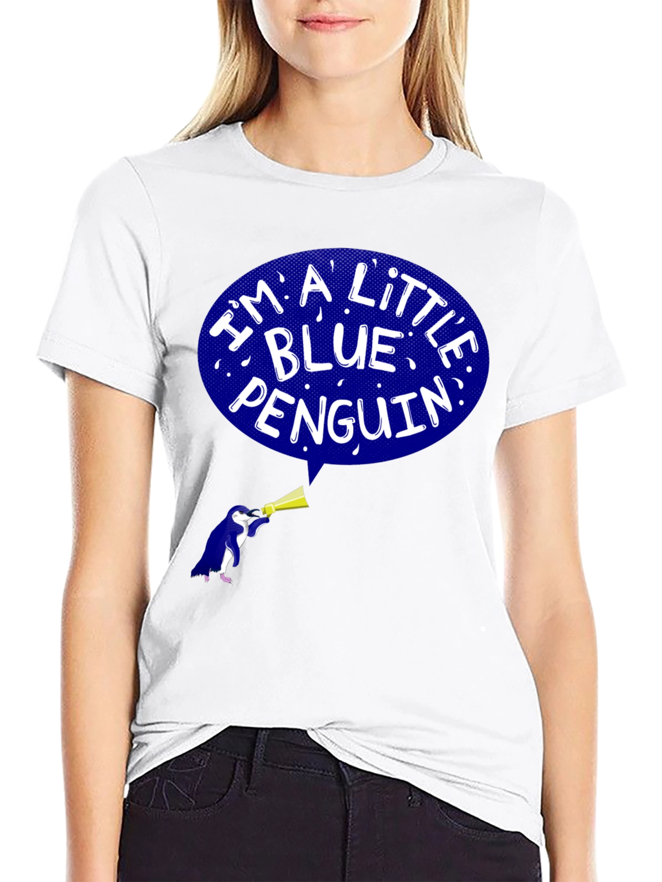 Blue Penguin Graphic T-Shirt