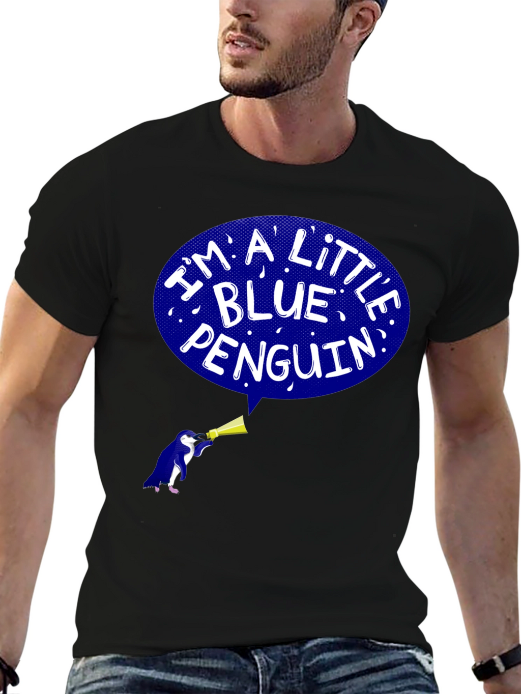 Blue Penguin Graphic T-Shirt
