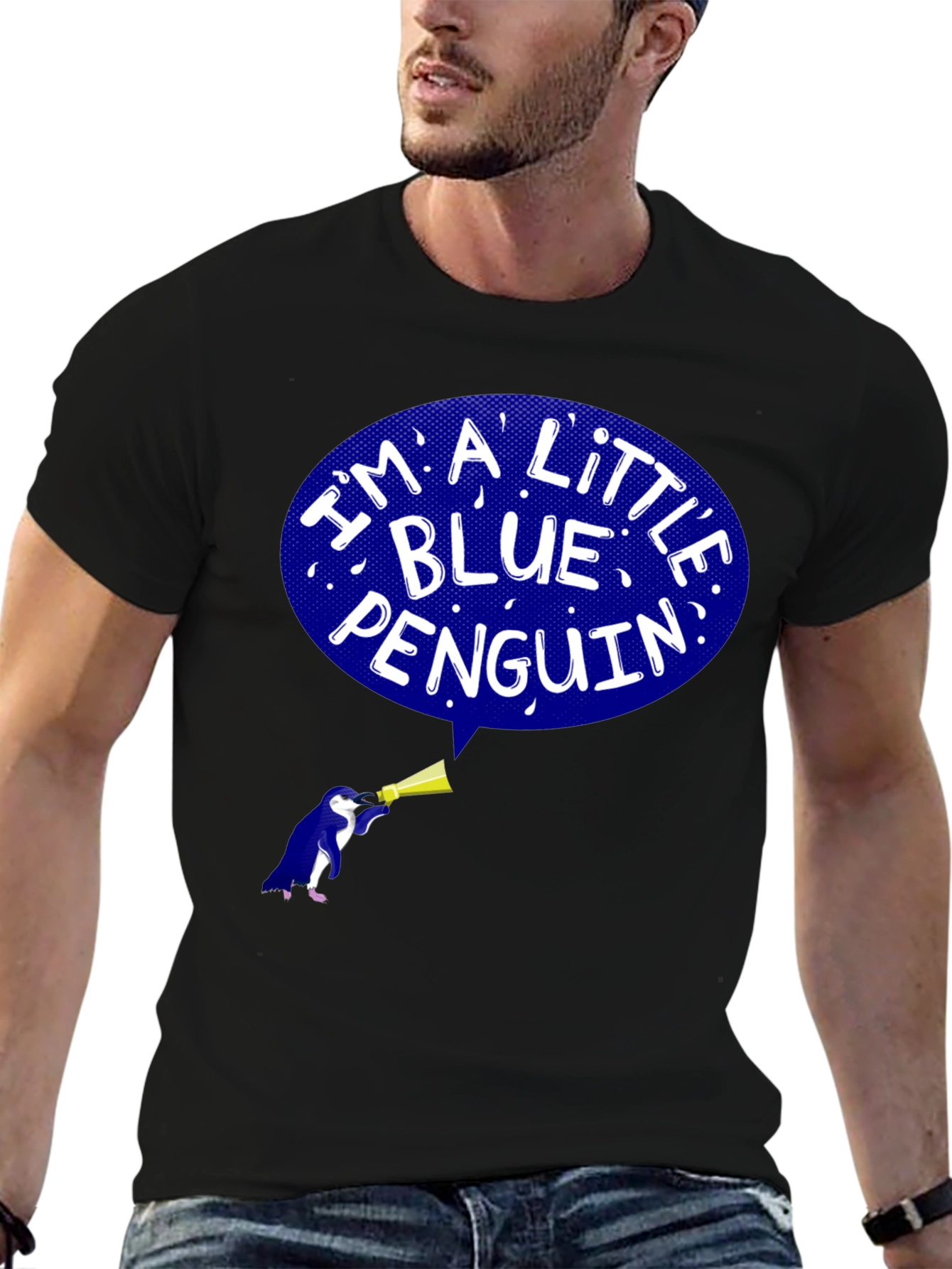 Blue Penguin Graphic T-Shirt