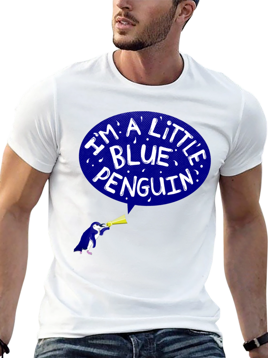 Blue Penguin Graphic T-Shirt