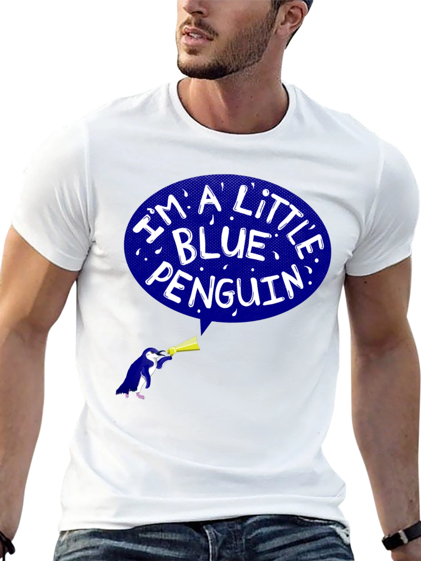 Blue Penguin Graphic T-Shirt