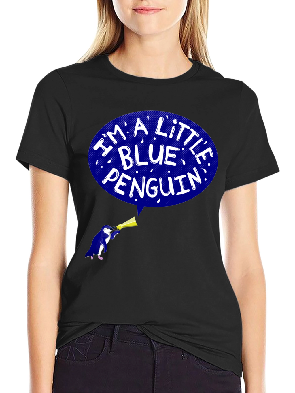 Blue Penguin Graphic T-Shirt