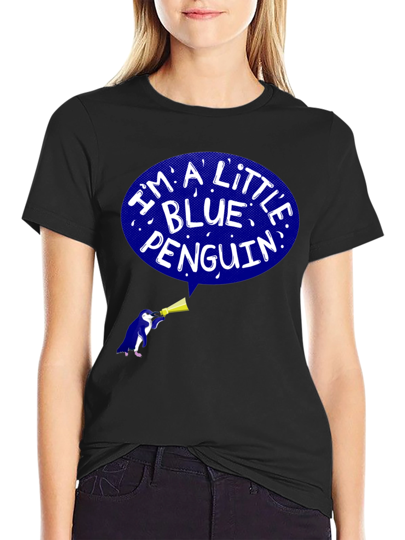 Blue Penguin Graphic T-Shirt