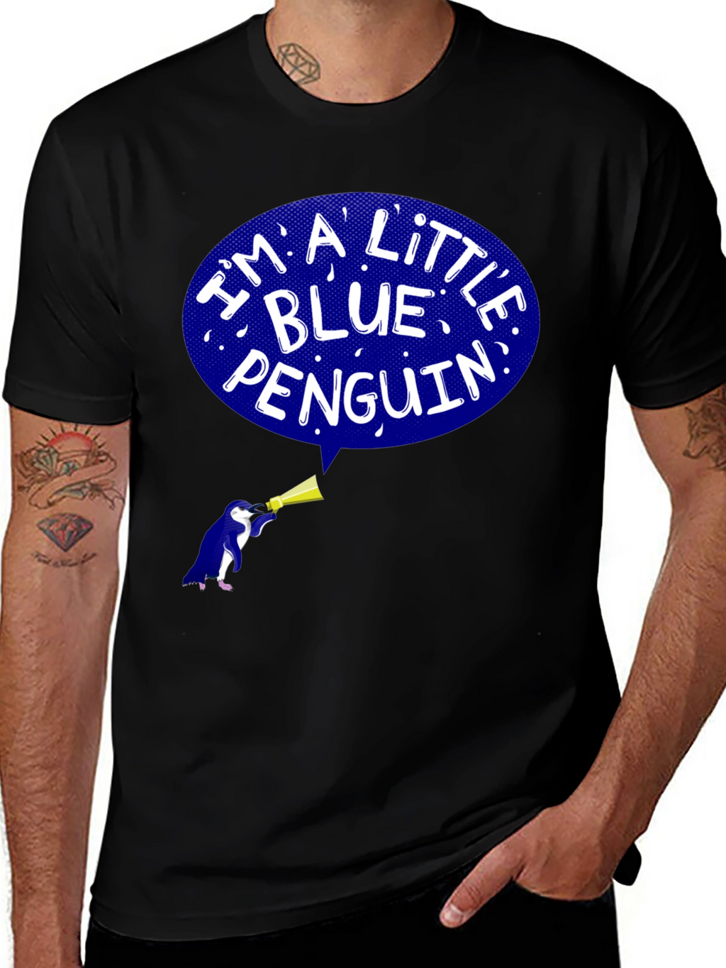 Blue Penguin Graphic T-Shirt