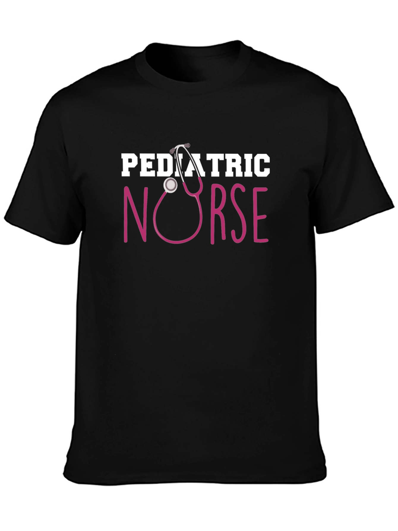 Pediatric Nurse Stethoscope Graphic T-Shirt