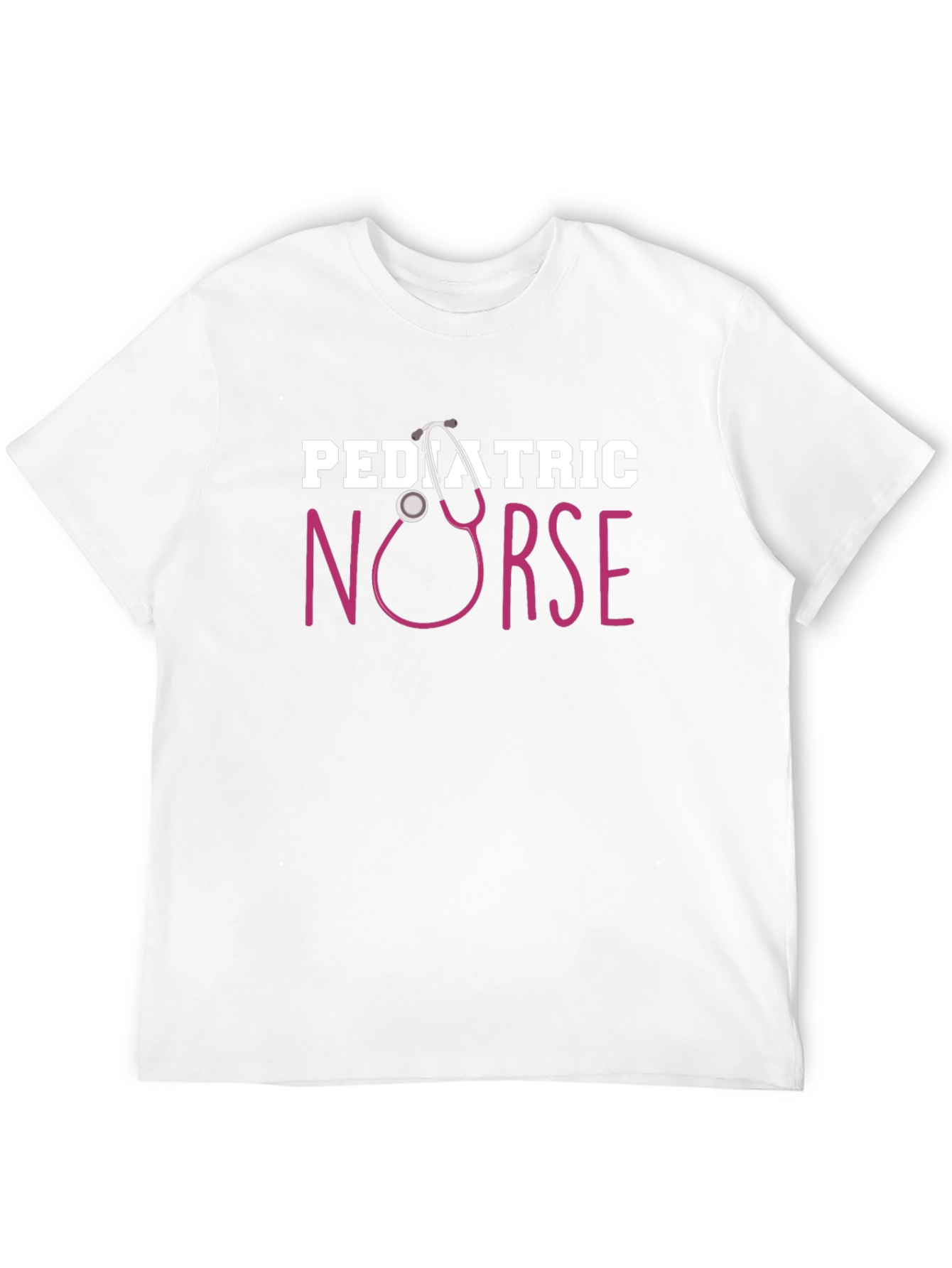 Pediatric Nurse Stethoscope Graphic T-Shirt