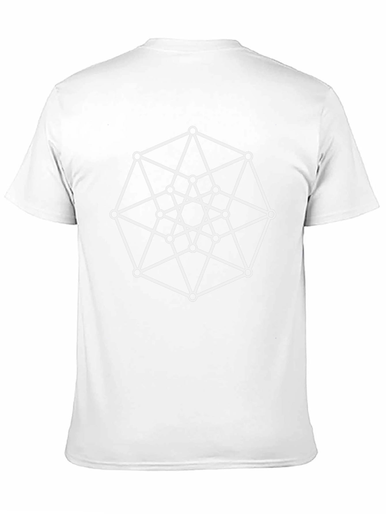 Geometric Design Black T-Shirt