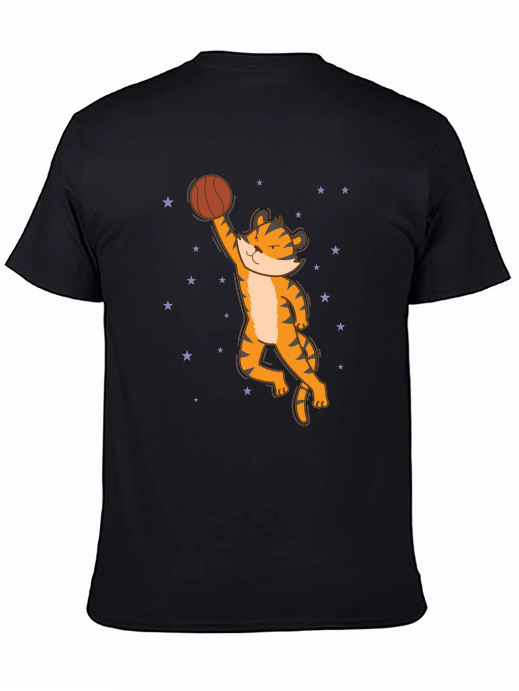 Basketball Tiger Graphic Tee - Cool Animal Print Shirt