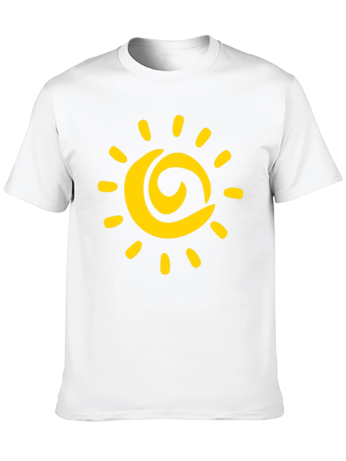 Sunny Day Graphic Tee - Black Cotton T-Shirt