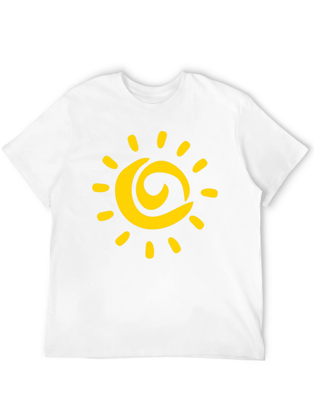Sunny Day Graphic Tee - Black Cotton T-Shirt