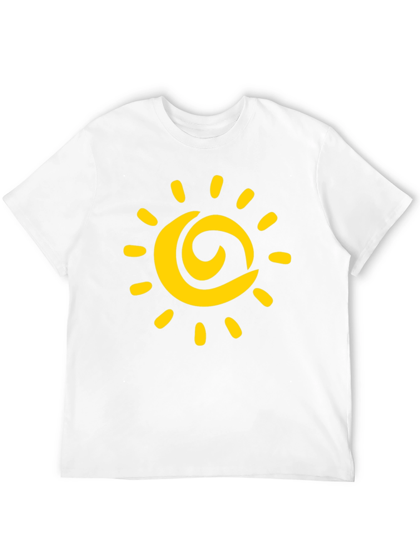 Sunny Day Graphic Tee - Black Cotton T-Shirt