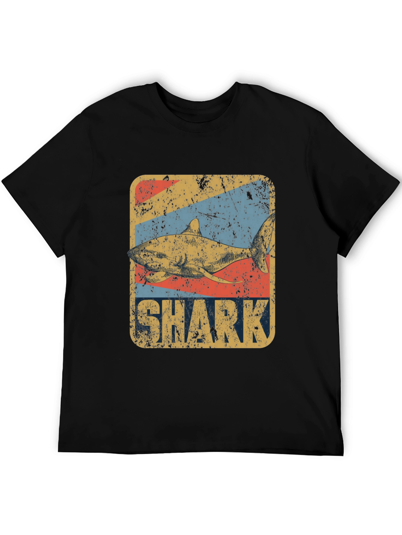 Retro Shark Graphic Tee - Vintage Style T-Shirt