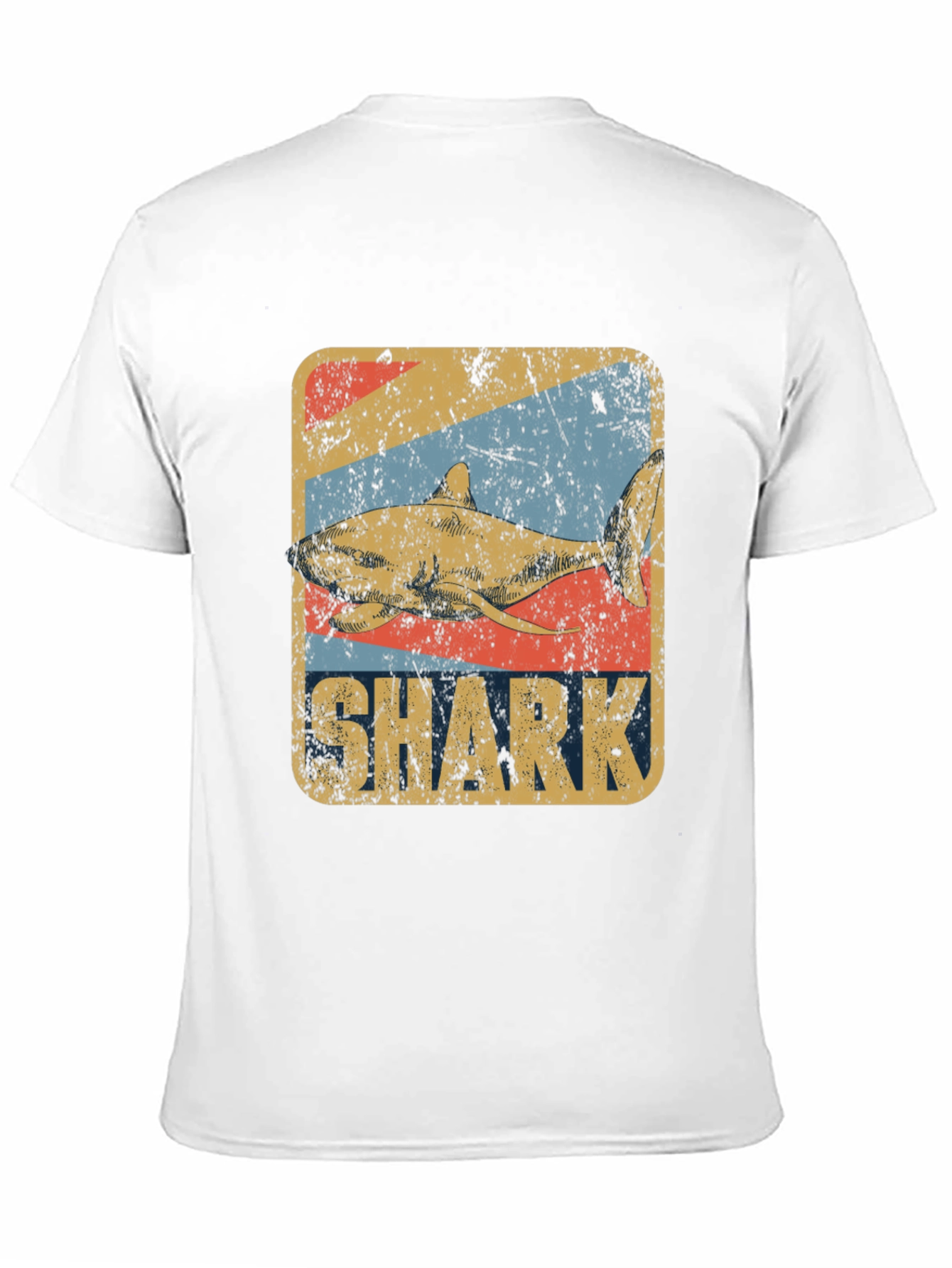 Retro Shark Graphic Tee - Vintage Style T-Shirt