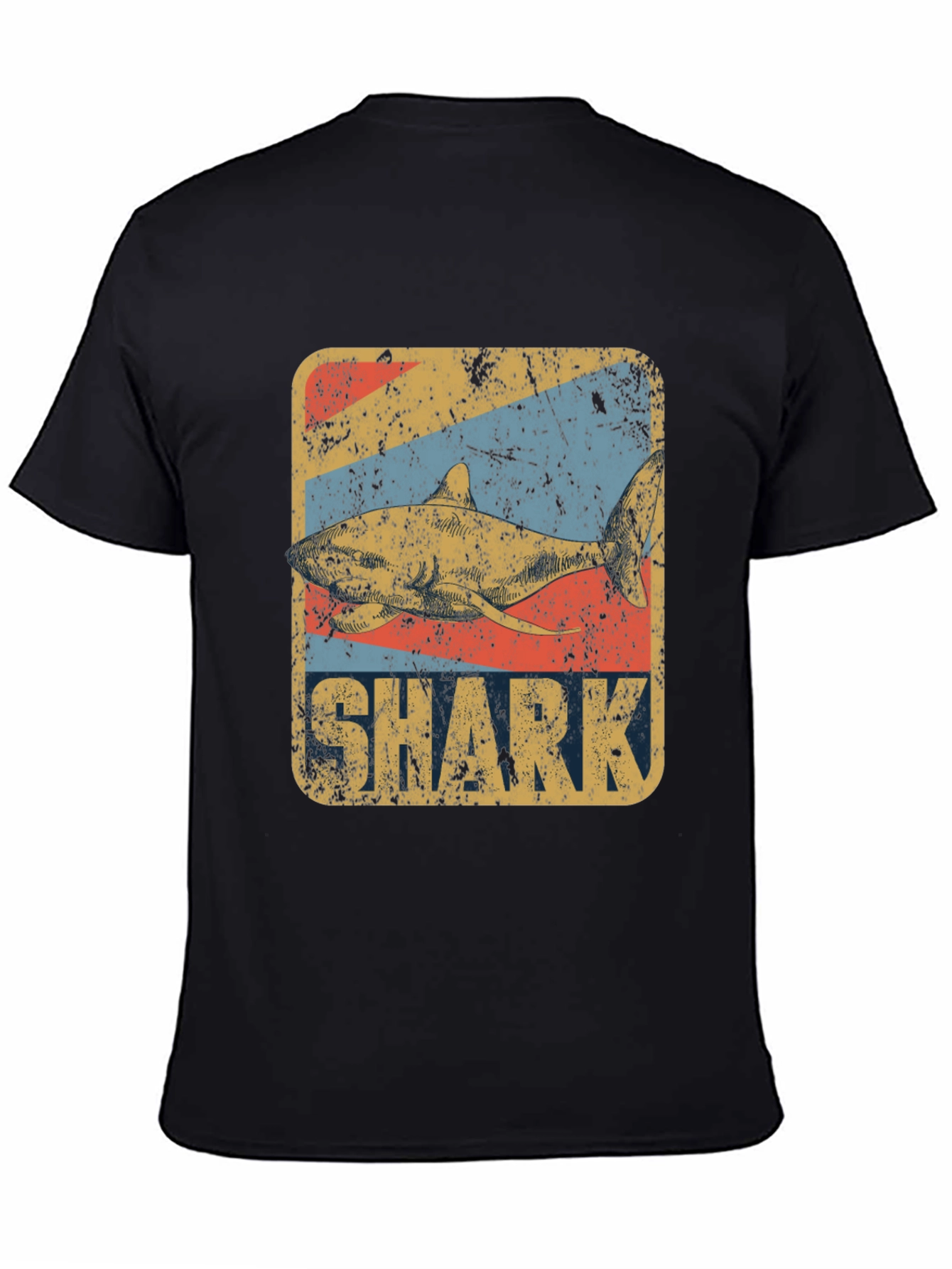 Retro Shark Graphic Tee - Vintage Style T-Shirt