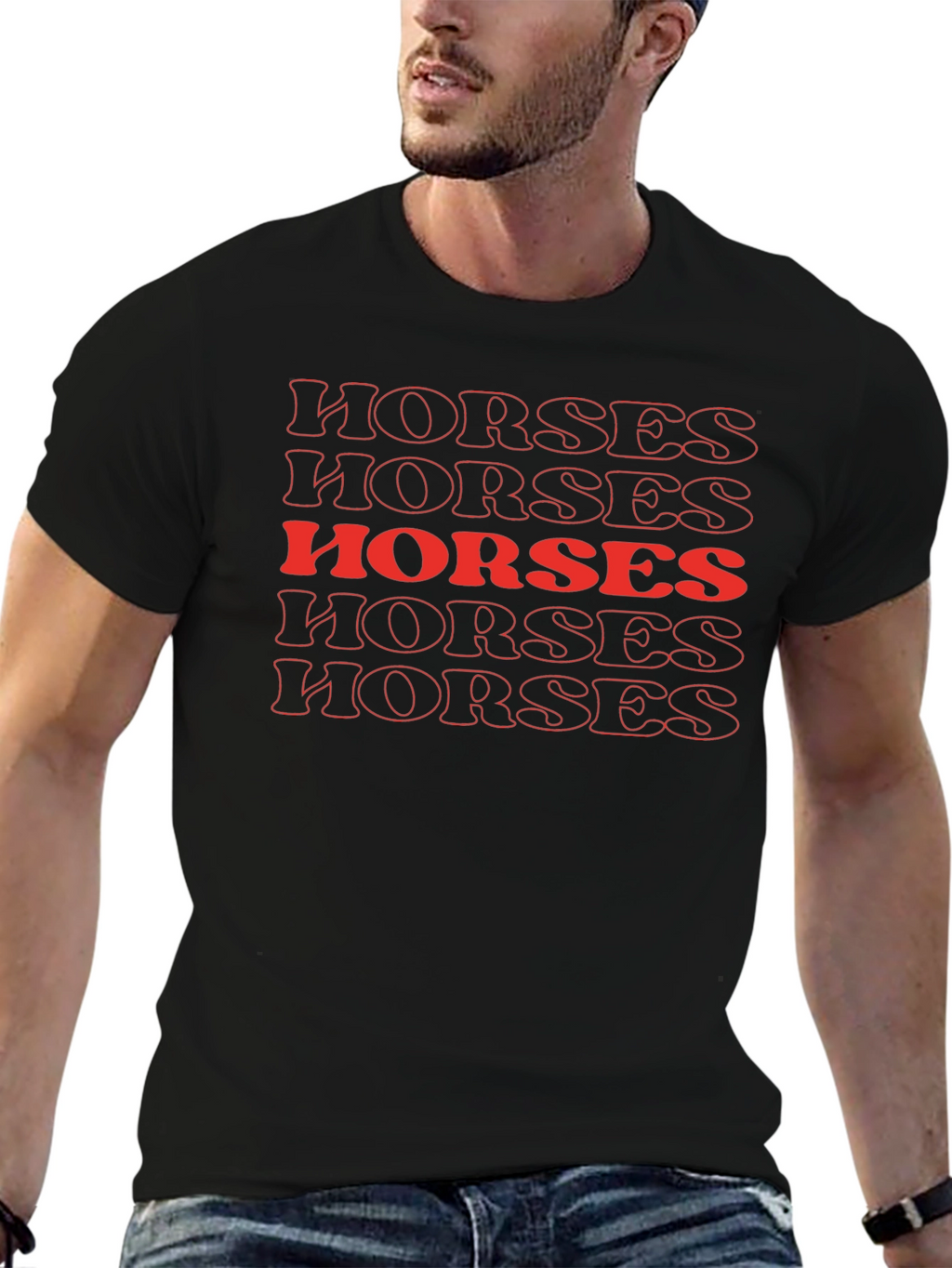 Retro Horses Graphic T-Shirt - Bold & Stylish