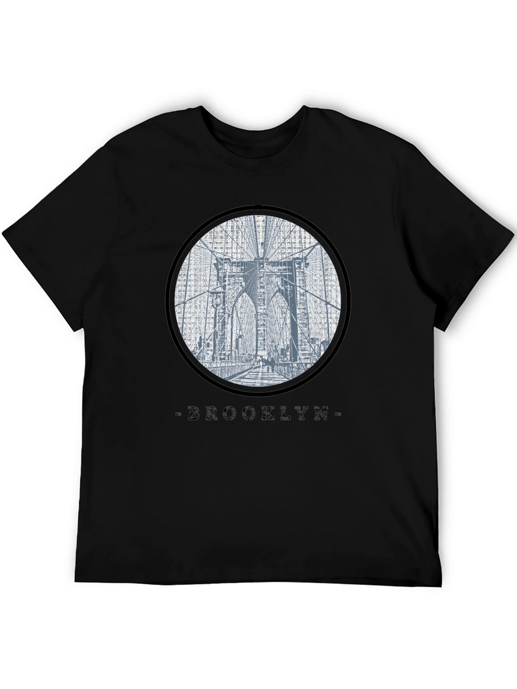 Brooklyn Bridge Graphic Black T-Shirt