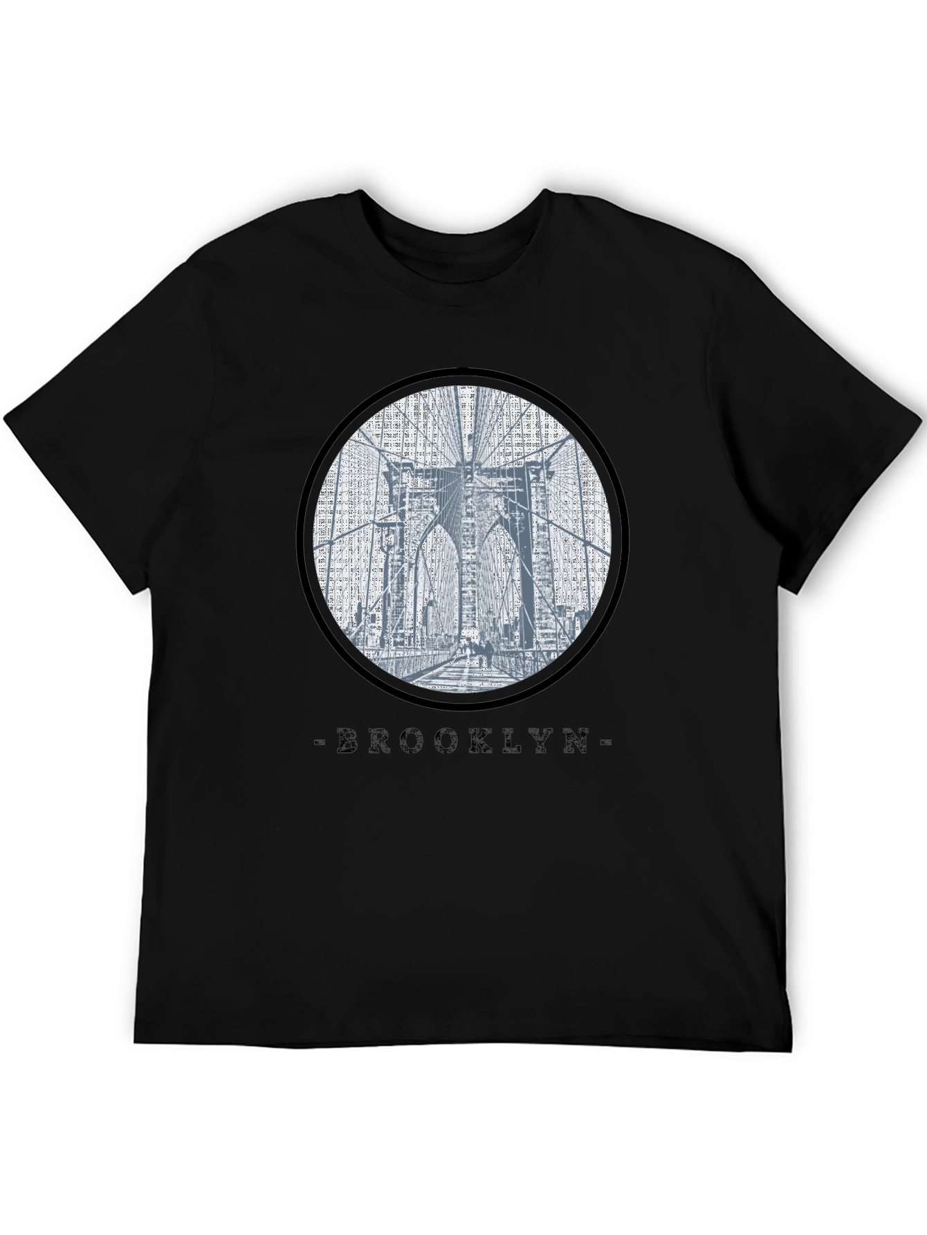 Brooklyn Bridge Graphic Black T-Shirt