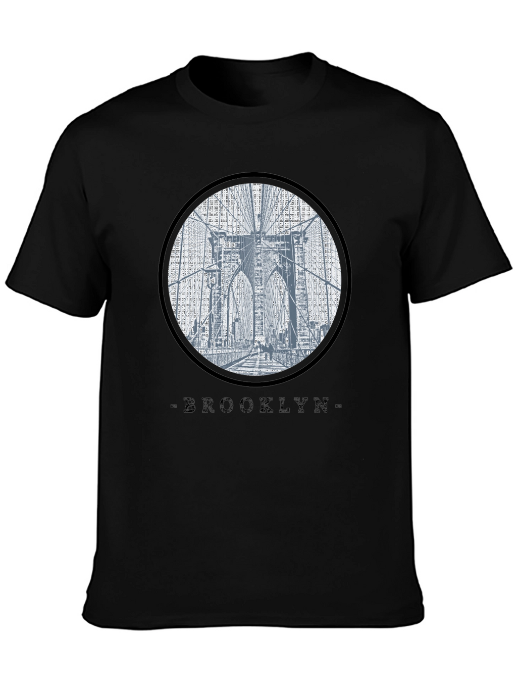 Brooklyn Bridge Graphic Black T-Shirt